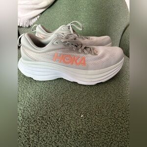 Hoka One One Bondi 8 Harbor Mist / Lunar Rock Womens 9 great shape